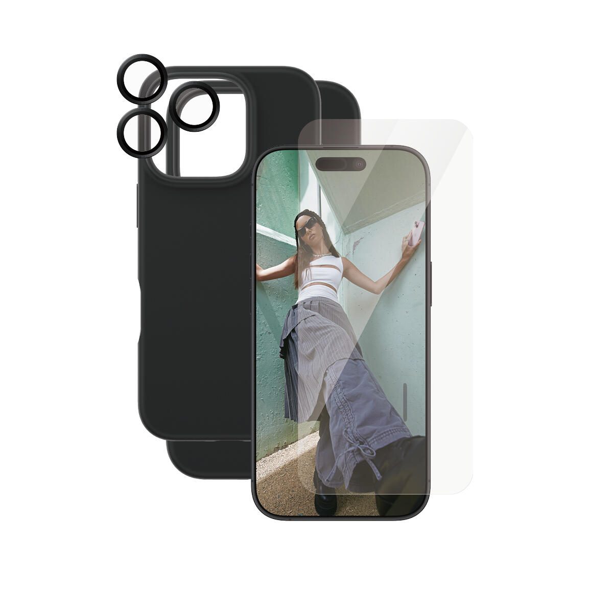 CARE by PanzerGlass® Fashion 3-in-1 Schutzset für iPhone 16 Pro CARE by PanzerGlass® Fashion 3-in-1 Schutzset für iPhone 16 Pro